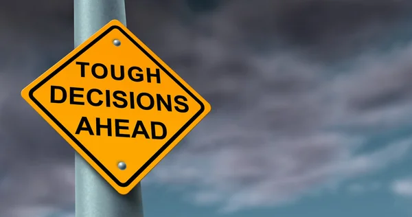 Schwierige und schwierige Entscheidungen — Stockfoto