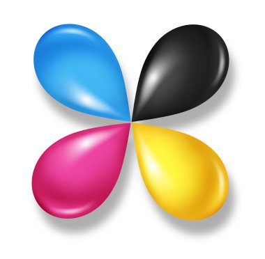 Cmyk Flower icon clipart