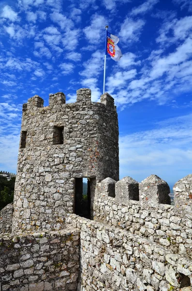 Castelo dos mouros (Zamek Maurów), sintra, w Portugalii — Zdjęcie stockowe