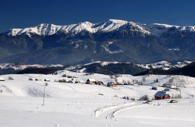 Bucegi Dağları manzara panorama Romanya