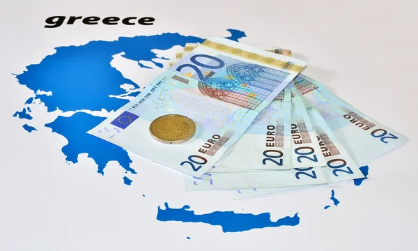 Европейская помощь Греции (кризис в еврозоне ) — стоковое фото