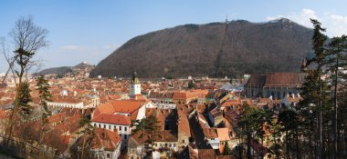 Ortaçağ şehri brasov, Transilvanya, Romanya