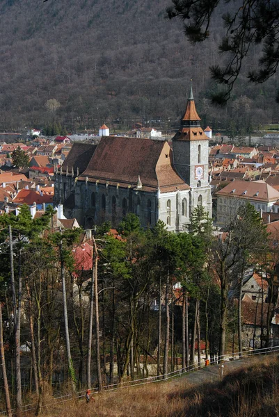 Siyah kilise, brasov landmark Romanya — Stok fotoğraf