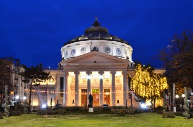 Romanian Atheneum, Bucharest, Romania clipart