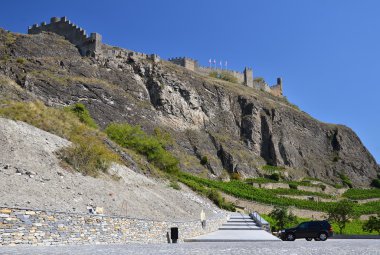 The Tourbillon castle, Sion in Switzerland clipart