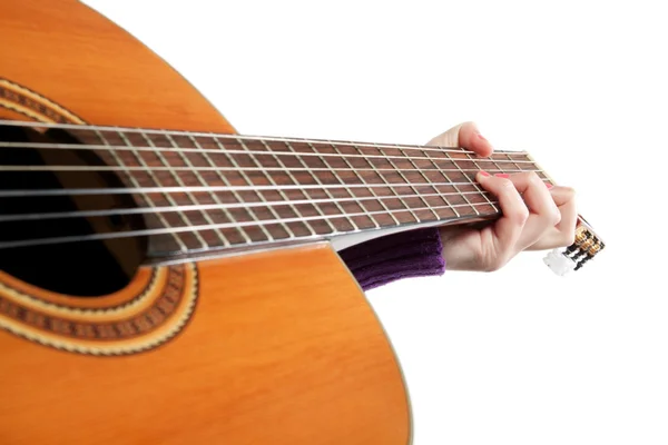 Gitarr händer — Stockfoto