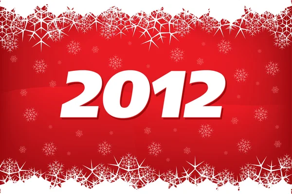 Carta di anno nuovo il 2012 — Vettoriale Stock
