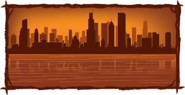 Chicago skyline clipart