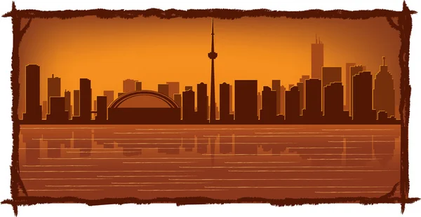 Skyline di Toronto — Vettoriale Stock
