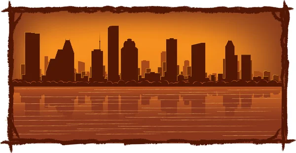 Skyline w Houston — Wektor stockowy