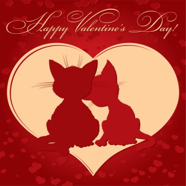 Valentine's day card clipart