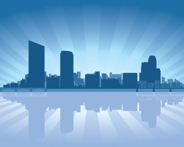 Grand Rapids, Michigan skyline clipart