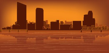 Grand Rapids, Michigan skyline clipart