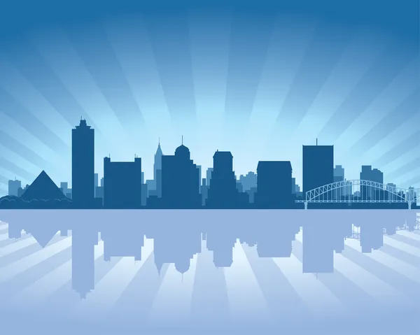 Memphis, skyline tennessee — Image vectorielle