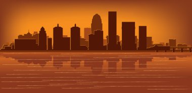 Louisville, Kentucky skyline clipart