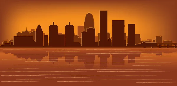 Louisville, skyline kentucky — Image vectorielle