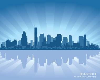 Boston skyline clipart