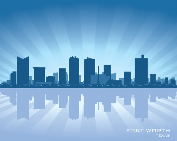 Horizonte de Fort Worth — Vector de stock