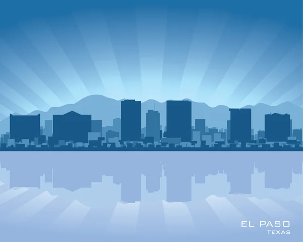 Skyline El Paso — Archivo Imágenes Vectoriales