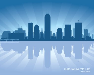 Indianapolis, Indiana skyline clipart