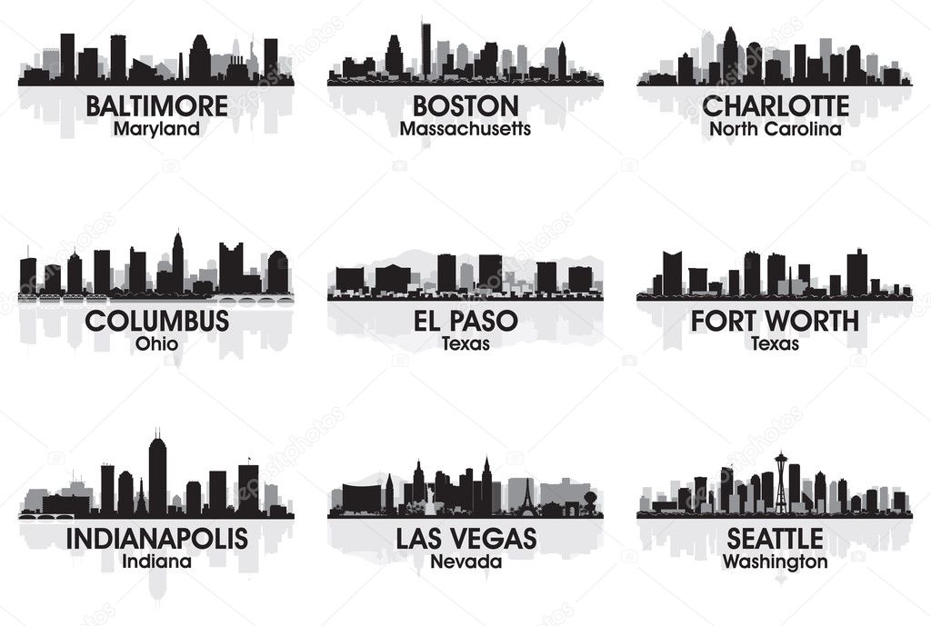 American cities skyline 2