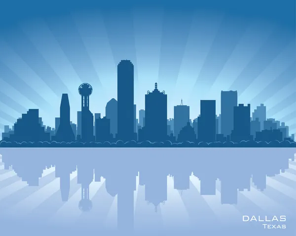 Dallas, Texas skyline — Stock Vector