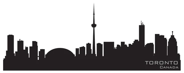 Toronto Canada skyline. Detaljerad vektorsilhuett — Stock vektor