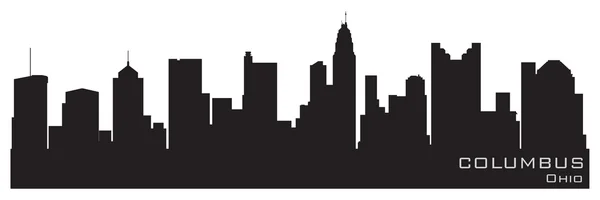 Columbus, Ohio skyline. Detailed vector silhouette — Stock Vector