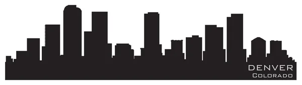 Denver, Colorado skyline. Detailed vector silhouette — Stock Vector