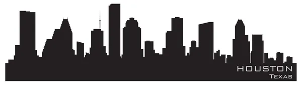Houston, Texas skyline. Detailed vector silhouette — Stock Vector
