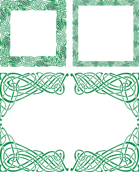 Bordi ornamento celtico — Vettoriale Stock