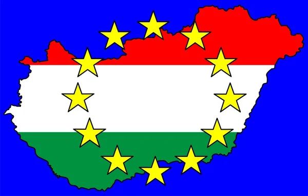 ハンガリーそしてヨーロッパ — ストック写真