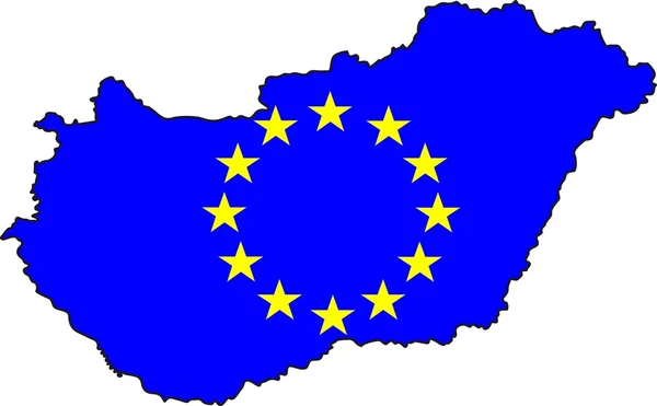 Ungheria ed Europa — Foto Stock