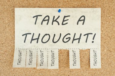 Take a thought clipart