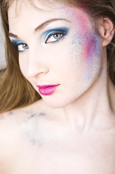 Beauty mode kleur make-up — Stockfoto