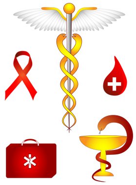 Medical and pharmacological sign. emt clipart