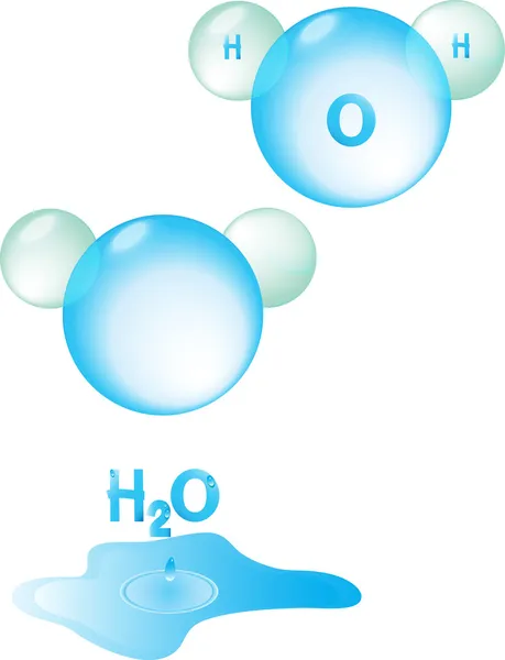 Молекули води — стокове фото