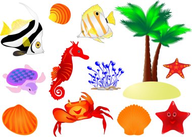 Summer Beach Travel Collection clipart