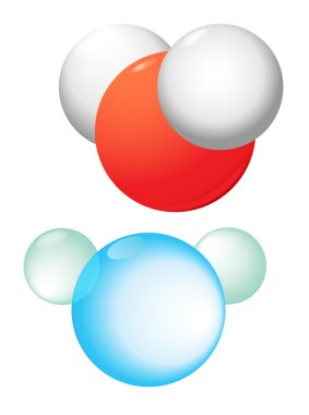 Water molecule clipart