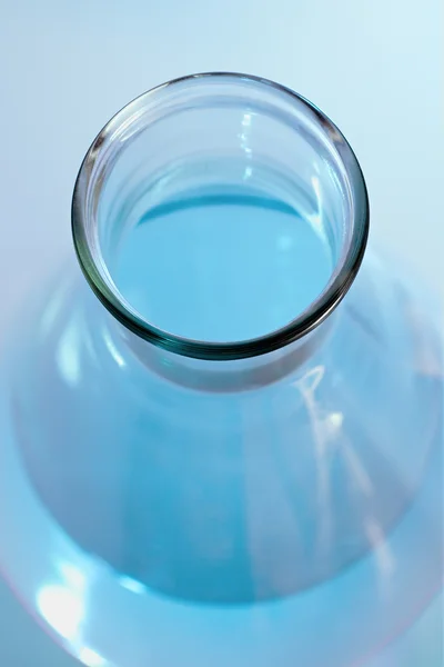 Flask with liquid blue — Stock Photo, Image