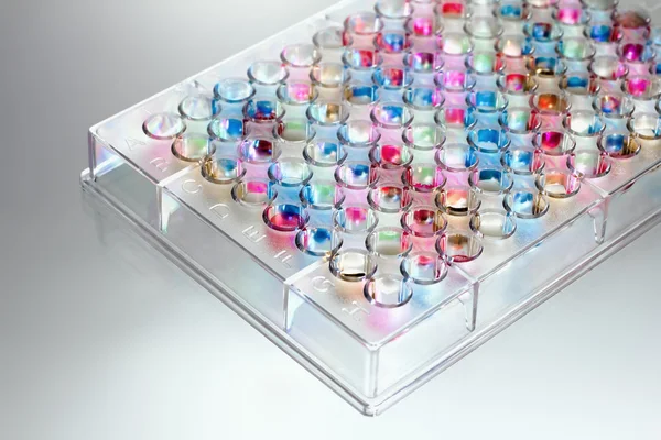 stock image Microplate in colors