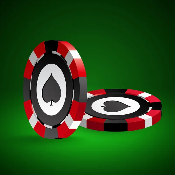 Jetons de poker . — Image vectorielle