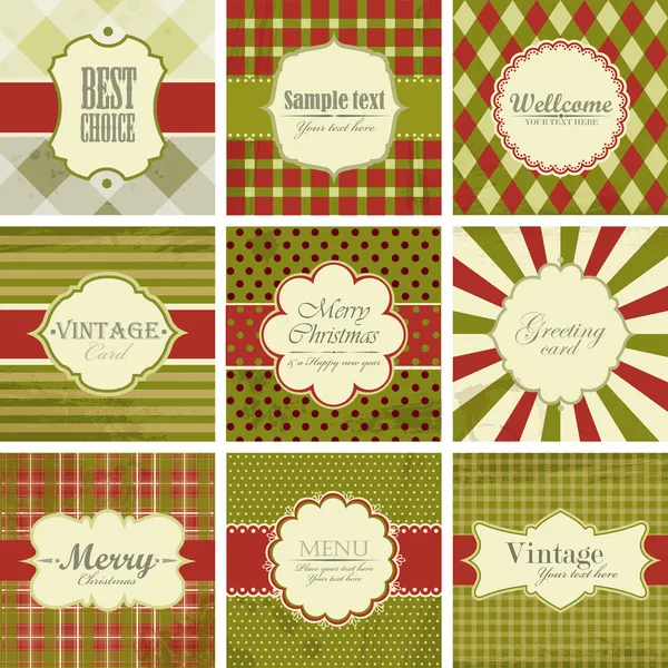 Christmas vintage backgrounds. — Stock Vector