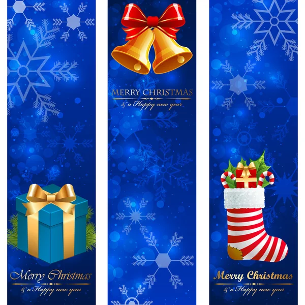 Vánoční bannery. — Stockový vektor