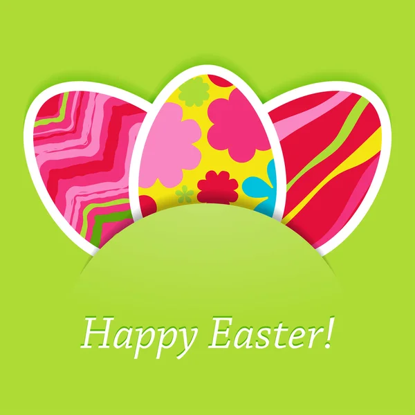 Vector easter card with eggs. — Stock Vector