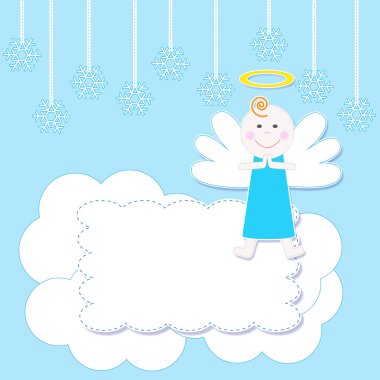Christmas baby angel clipart