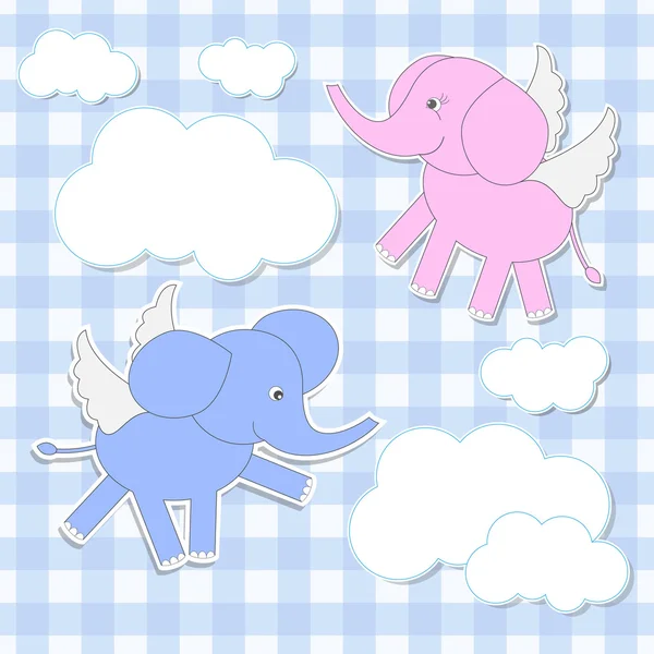 大象天使 — 图库矢量图片