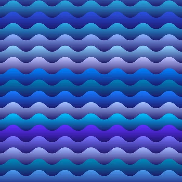 Бесшовный рисунок голубых волн — стоковый вектор