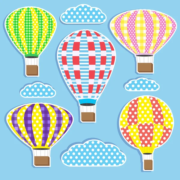 Balões de ar quente — Vetor de Stock