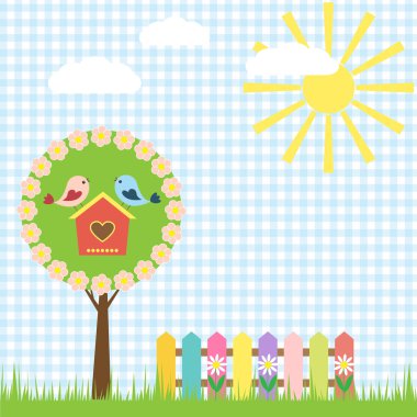 Spring background clipart